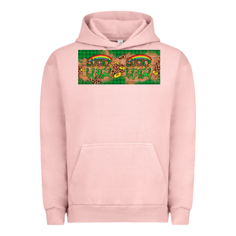 St. Patrick's Day Western  Lucky And Blessed Urban Hoodie by Artiststas | Teevron