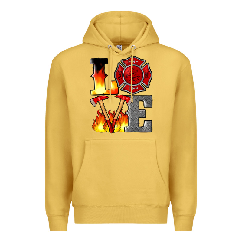 Firefighter Love Premium Hoodie by Artiststas | Teevron