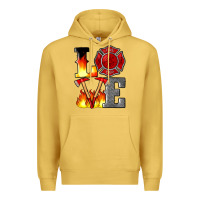 Antique Gold firefighter love Premium Hoodie - Artiststas