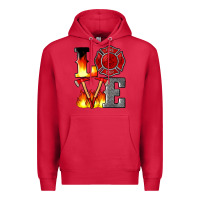 Cardinal firefighter love Premium Hoodie - Artiststas