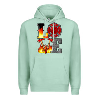 Seafoam firefighter love Premium Hoodie - Artiststas