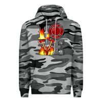 Slate Camo firefighter love Premium Hoodie - Artiststas
