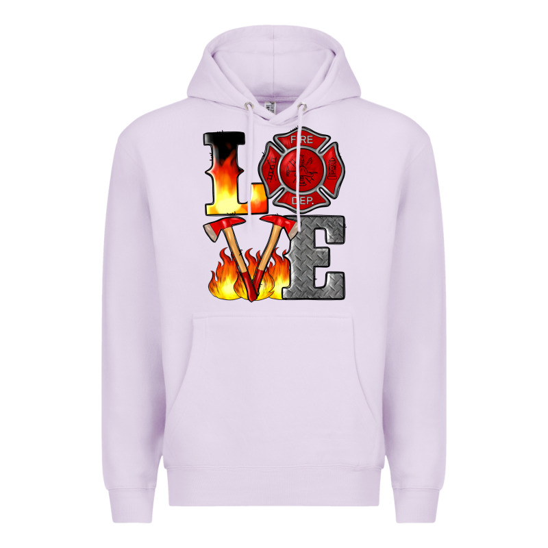 Firefighter Love Premium Hoodie by Artiststas | Teevron