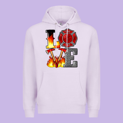 Firefighter Love Premium Hoodie Designed By Artiststas