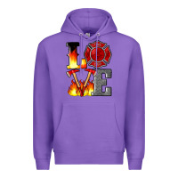 Purple firefighter love Premium Hoodie - Artiststas