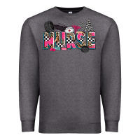 Charcoal Heather race nurse Premium Sweatshirt - Zillion Design Studio