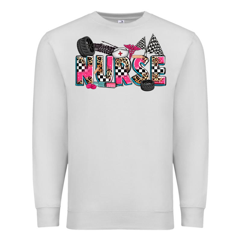 Race Nurse Premium Sweatshirt by Zillion Design Studio | Teevron