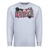 Heather Grey race nurse Premium Sweatshirt - Zillion Design Studio