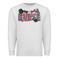 Oatmeal Heather race nurse Premium Sweatshirt - Zillion Design Studio
