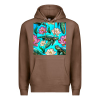 Chestnut sea turtle seamless pattern Premium Hoodie - BundleAndBundleShop
