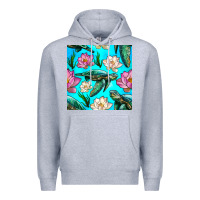 Heather Grey sea turtle seamless pattern Premium Hoodie - BundleAndBundleShop