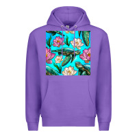 Purple sea turtle seamless pattern Premium Hoodie - BundleAndBundleShop