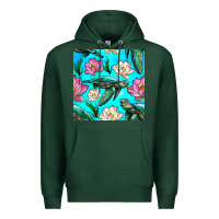 Sports Green sea turtle seamless pattern Premium Hoodie - BundleAndBundleShop