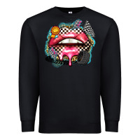 Black race lips Premium Sweatshirt - Zillion Design Studio