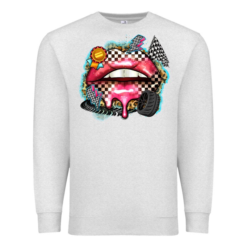 Race Lips Premium Sweatshirt by Zillion Design Studio | Teevron