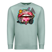 Seafoam race lips Premium Sweatshirt - Zillion Design Studio