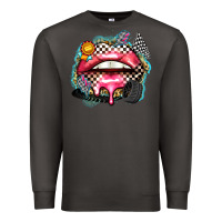 Smoke race lips Premium Sweatshirt - Zillion Design Studio