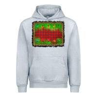 Heather Grey christmas lights background Urban Hoodie - AdoDesignShop