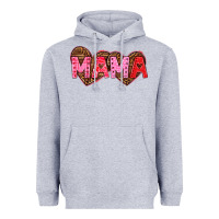 Heather Grey mama valentines day Heavyweight Hoodie - texasbilliewilder