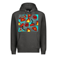 Charcoal Heather firefighter equipment Premium Hoodie - Artiststas