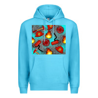 Ocean Blue firefighter equipment Premium Hoodie - Artiststas