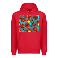 Red firefighter equipment Premium Hoodie - Artiststas