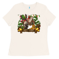 Bone christmas donkey candy house Ladies Tee - BarkalooDesign