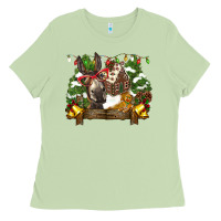 Matcha christmas donkey candy house Ladies Tee - BarkalooDesign