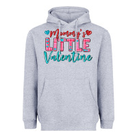 Heather Grey momys little valentine Heavyweight Hoodie - texasbilliewilder