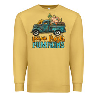 Antique Gold farm fresh pumpkins truck Premium Sweatshirt - RanaPortraitStore
