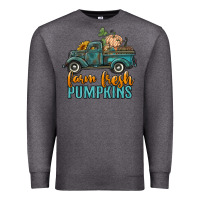 Charcoal Heather farm fresh pumpkins truck Premium Sweatshirt - RanaPortraitStore