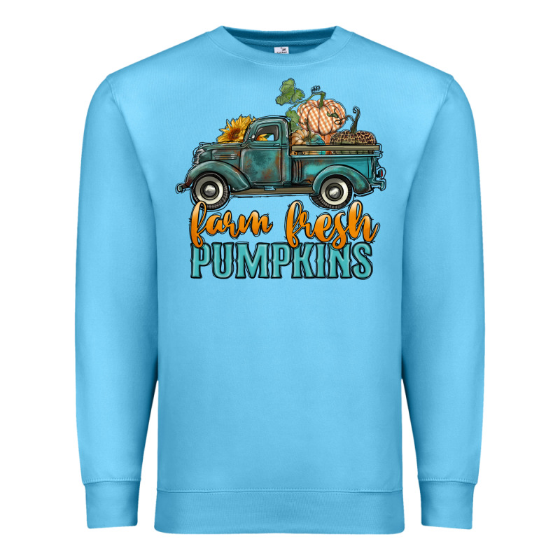 Farm Fresh Pumpkins Truck Premium Sweatshirt by RanaPortraitStore | Teevron