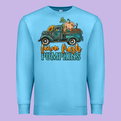 Farm Fresh Pumpkins Truck Premium Sweatshirt Designed By Ranaportraitstore