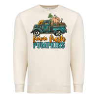 Sandshell farm fresh pumpkins truck Premium Sweatshirt - RanaPortraitStore