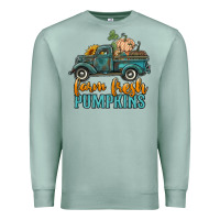 Seafoam farm fresh pumpkins truck Premium Sweatshirt - RanaPortraitStore