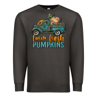 Smoke farm fresh pumpkins truck Premium Sweatshirt - RanaPortraitStore