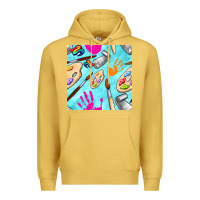 Antique Gold find art class seamless pattern Premium Hoodie - BundleAndBundleShop