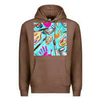 Chestnut find art class seamless pattern Premium Hoodie - BundleAndBundleShop
