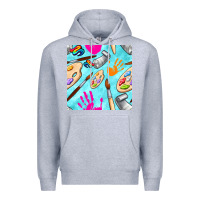 Heather Grey find art class seamless pattern Premium Hoodie - BundleAndBundleShop