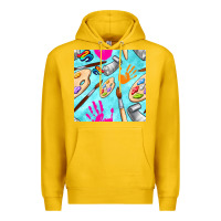 Lemon find art class seamless pattern Premium Hoodie - BundleAndBundleShop