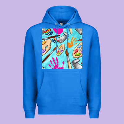 Find Art Class Seamless Pattern Premium Hoodie Designed By Bundleandbundleshop