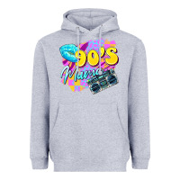 Heather Grey 90's mama Heavyweight Hoodie - Zillion Design Studio