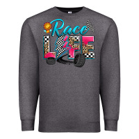 Charcoal Heather race life Premium Sweatshirt - Zillion Design Studio
