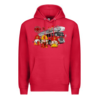 Cardinal fire truck gnomes Premium Hoodie - Artiststas