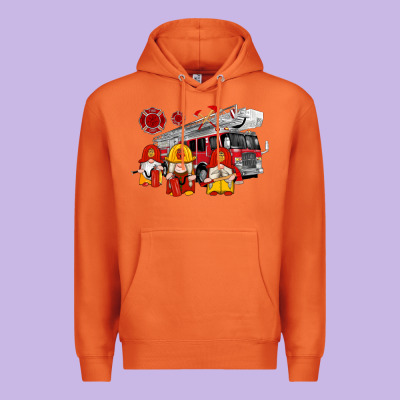 Fire Truck Gnomes Premium Hoodie Designed By Artiststas