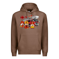 Chestnut fire truck gnomes Premium Hoodie - Artiststas