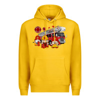 Lemon fire truck gnomes Premium Hoodie - Artiststas