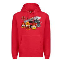 Red fire truck gnomes Premium Hoodie - Artiststas