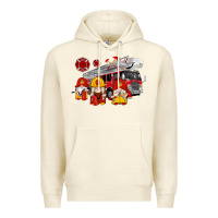 Sandshell fire truck gnomes Premium Hoodie - Artiststas