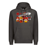 Smoke fire truck gnomes Premium Hoodie - Artiststas